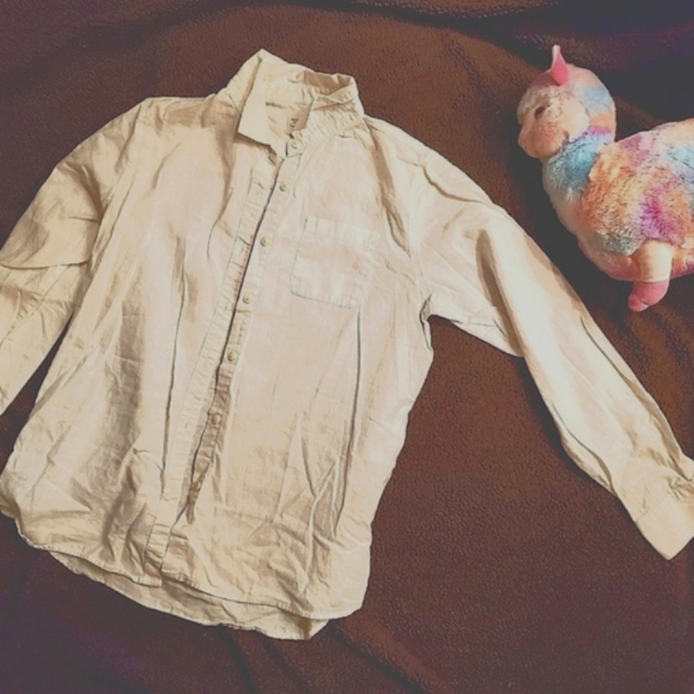 Giordano button-down shirt - white L